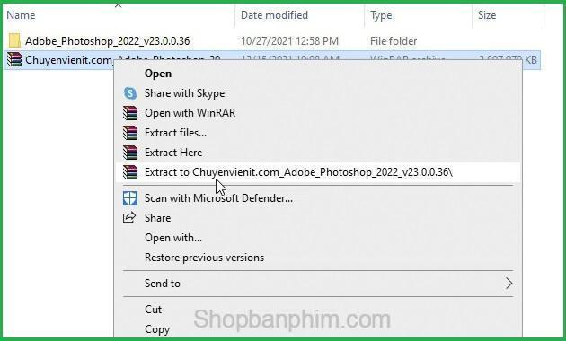 Download phần mềm Photoshop cc 2022