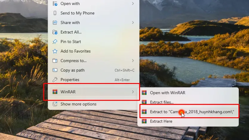 Giải nén phần mềm Camtasia 2018