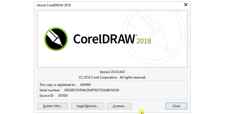 hoàn thành quá trình cài đặt CorelDraw 2018