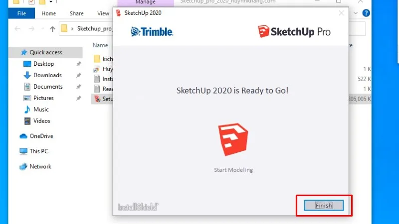 Sketchup 2020: Chỉ Bạn Cài Đặt Chi Tiết 14 Bấm Finish